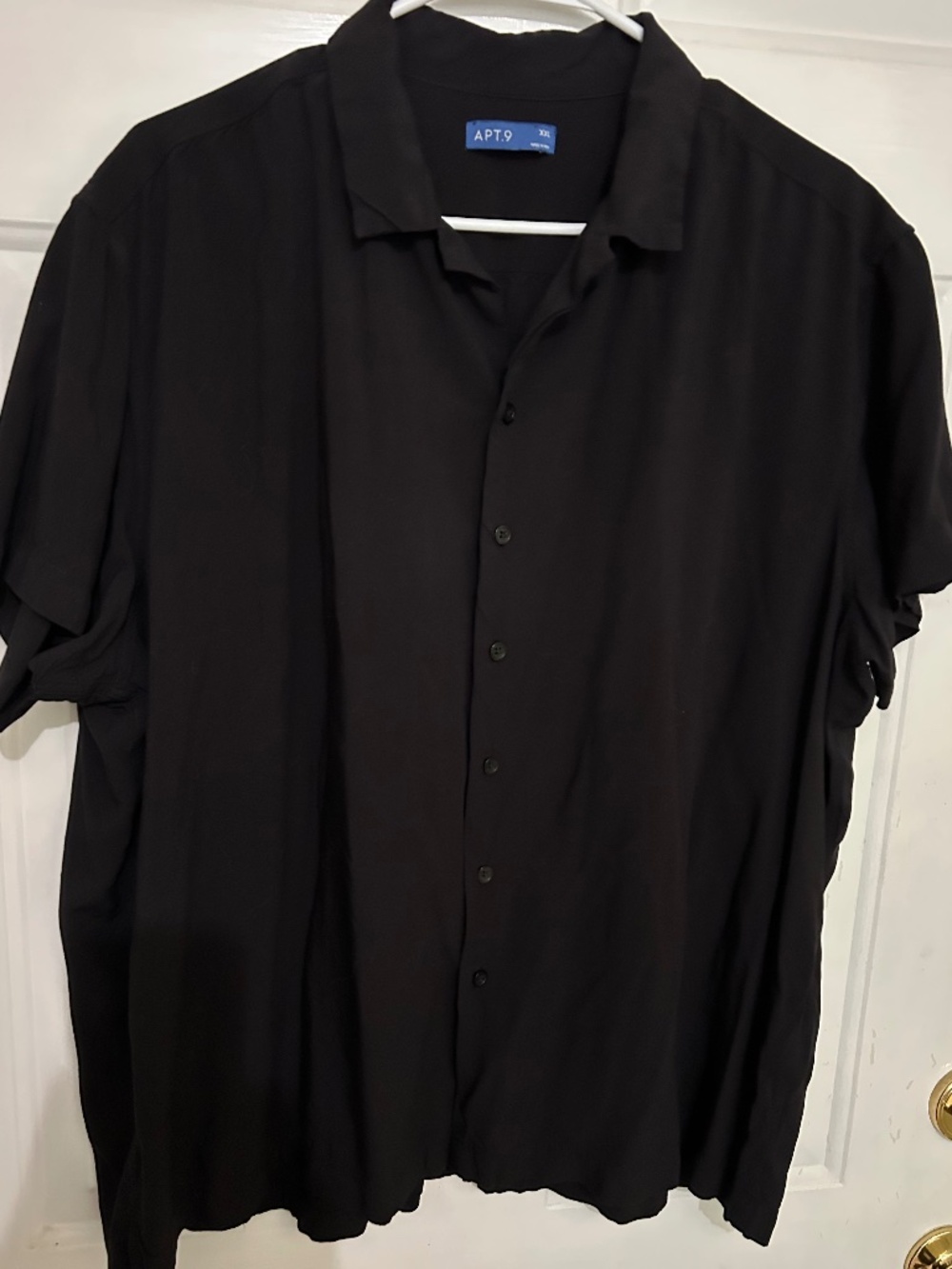 Apt. 9, XXL, black, short sleeve shirt
